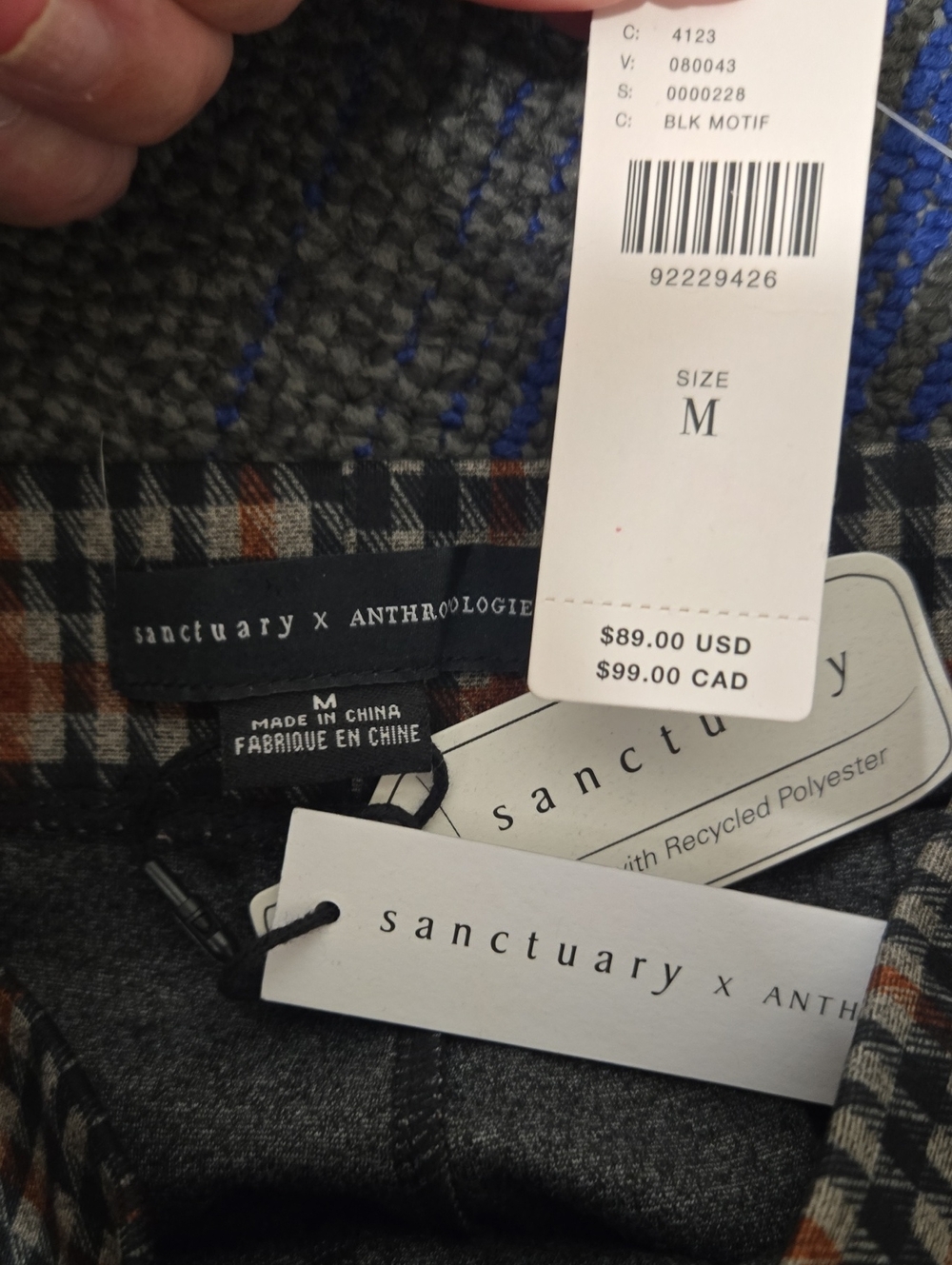 Sanctuary X Anthropologie-"Carnaby" Kick Crop Gordon Plaid Pants-Size Medium - Picture 5 of 12